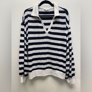 4 for $25 🖤 Cleo Striped Collared Knit Sweater 🤍 - XL